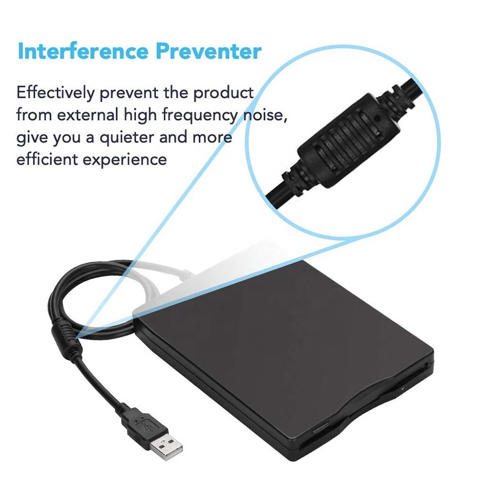 USB Floppy Disk Reader Drive 3.5 External Portable 1.44 MB FDD Diskette Drive for 7 8 2000 XP