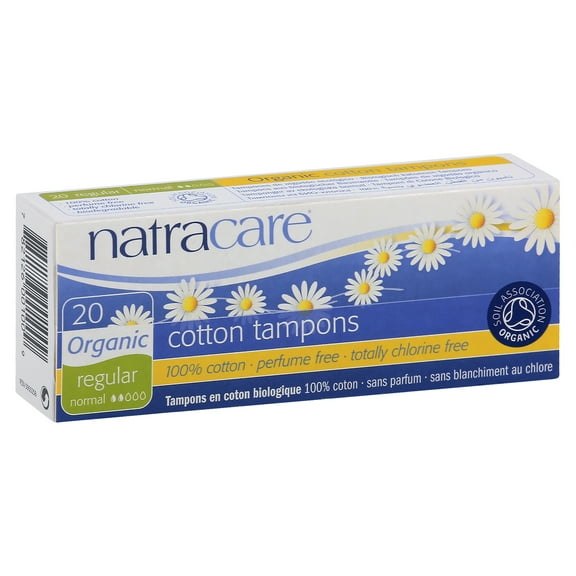 Natracare Regular Non-Applicator Tampons 20 Count (Pack Of 6)