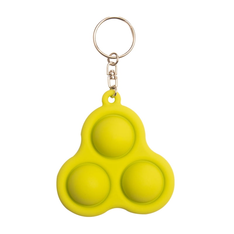 Silicone Key Chain Fidget Dimple Toy 