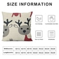 thumbnail image 6 of YINGXI Christmas Reindeer Throw Pillow Cover - Festive Holiday Decor for Home and Couch 12x12in, 6 of 6