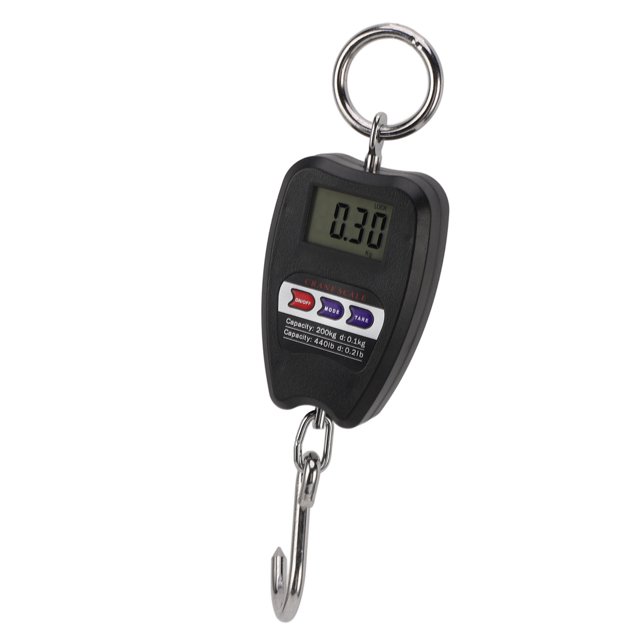 High Accuracy Digital Hanging Scale 200kg Weight Capacity Portable Electronic Scale for Food, Luggage with Clear Digital Display