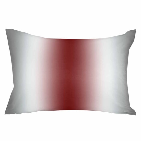Gray Red Throw Pillow Cover 16 x 24 Inch Decorative Pillow Cover Modern Gradient Geometric Lumbar Pillowcase Seasonal Rectangle Cushion Case for Couch Sofa Bed Living Room