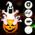 thumbnail image 3 of EIMELI Halloween Inflatable Ghost Pumpkin-Halloween Blow Up Yard Decoration, 3 of 4
