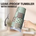 thumbnail image 5 of 20oz Boho Stainless Steel Mug with Lid & Straw - Double Wall Vacuum Insulated Travel Tumbler, Leakproof Thermal Coffee Cup, 5 of 5