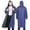Navy, variant on FAHXNVB Mens Long Rain Jacket Outdoor Activities Hooded Waterproof Emergency Poncho Lightweight Loose Fishing Raincoat for Men Women