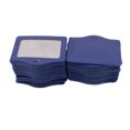 thumbnail image 3 of Faux Leather   Office Horizontal Business ID Badge Card Holder Blue 50Pcs, 3 of 5
