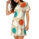 thumbnail image 2 of Easygdp Vintage Bowling Camisón de manga corta para mujer, informal, estampado, 2 of 6
