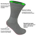 thumbnail image 3 of Glory Max 3 Pairs Men's Women's Diabetic Circulatory Crew Gray Cotton Socks Size 13-15, 3 of 4