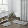 thumbnail image 4 of VHC Brands Frayed Lattice Bath Mat, Creme & Black, 20x30, 4 of 7