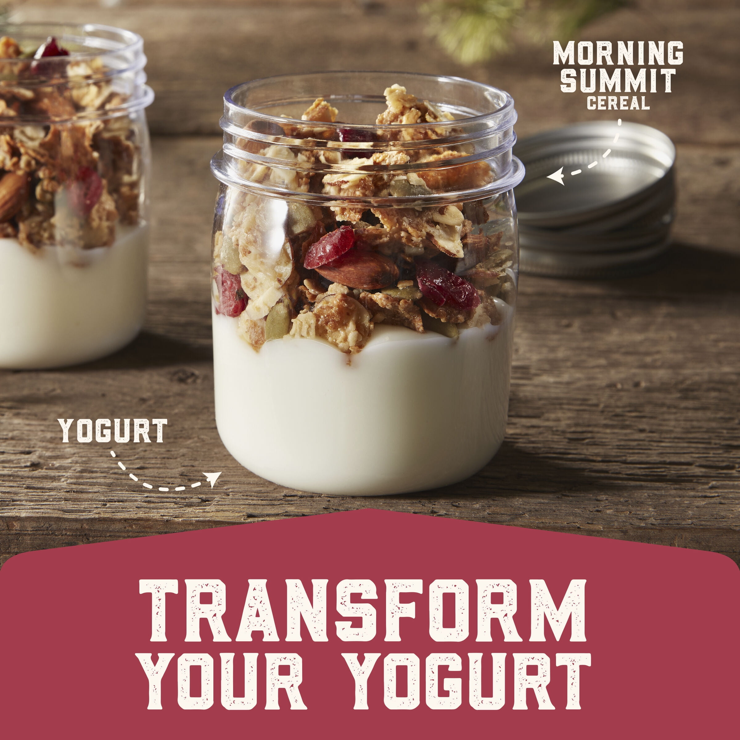 Morning Summit Breakfast Cereal, Maple Berry Blend, Fruit and Nut Cereal, 2 lb 6 oz