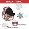 thumbnail image 4 of Hedgehogs and Red Mushrooms Pattern Backpack for School,Cute School Bag,Schoolbag with Adjustable Shoulder Straps & Padded Back,15.3"x11"x7.1"., 4 of 6