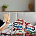 thumbnail image 3 of Lifestyle Soft Flannel Fleece Blanket, I Love Music Phrase in Grunge Effects and Birds Flying Soul Freedom Illustration, Cozy Plush for Indoor and Outdoor Use, 60" x 80", Multicolor, by Ambesonne, 3 of 5