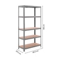 thumbnail image 2 of Estante Metalico Onof ESM-01 Anaquel Rack 5 niveles Negro, 2 of 9