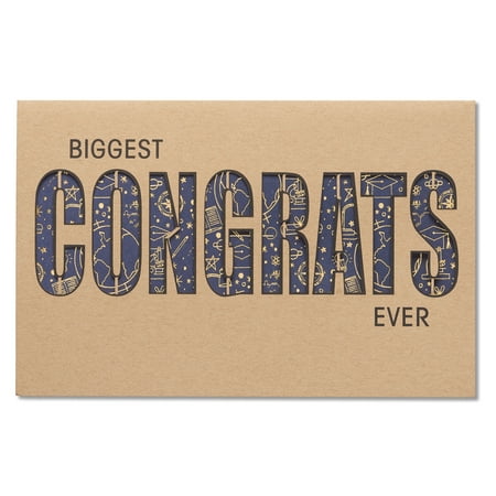 Graduation Name Cards - American Greetings Graduation Biggest Congrats Ever Card with Foil