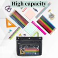 thumbnail image 4 of Expandable Pencil Pouch For 3 Ring Binder, 2 Pack Large Capacity Pencil Pouch With Zipper, Three Ring Clear Binder Pencil Case Suitable For School And, 4 of 5