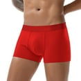 thumbnail image 3 of Gubotare Panties for Men Men's Boxer Briefs Cotton Spandex Soft Tag Free Underwear (Red,3XL), 3 of 4