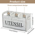 thumbnail image 3 of FUYGRCJ Wooden Kitchen Utensil Holder, Sturdy Cooking Utensil Holder, Detachable Farmhouse Utensil Holder Easy to Clean Kitchen Utensil Holder for Kitchen Home, 3 of 11