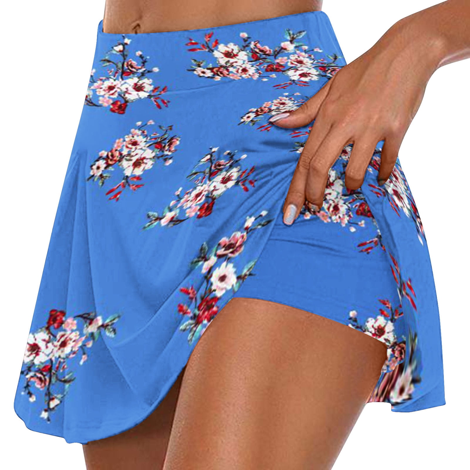 HUPOM Dress With Shorts Underneath Womens Summer Shorts Chino High