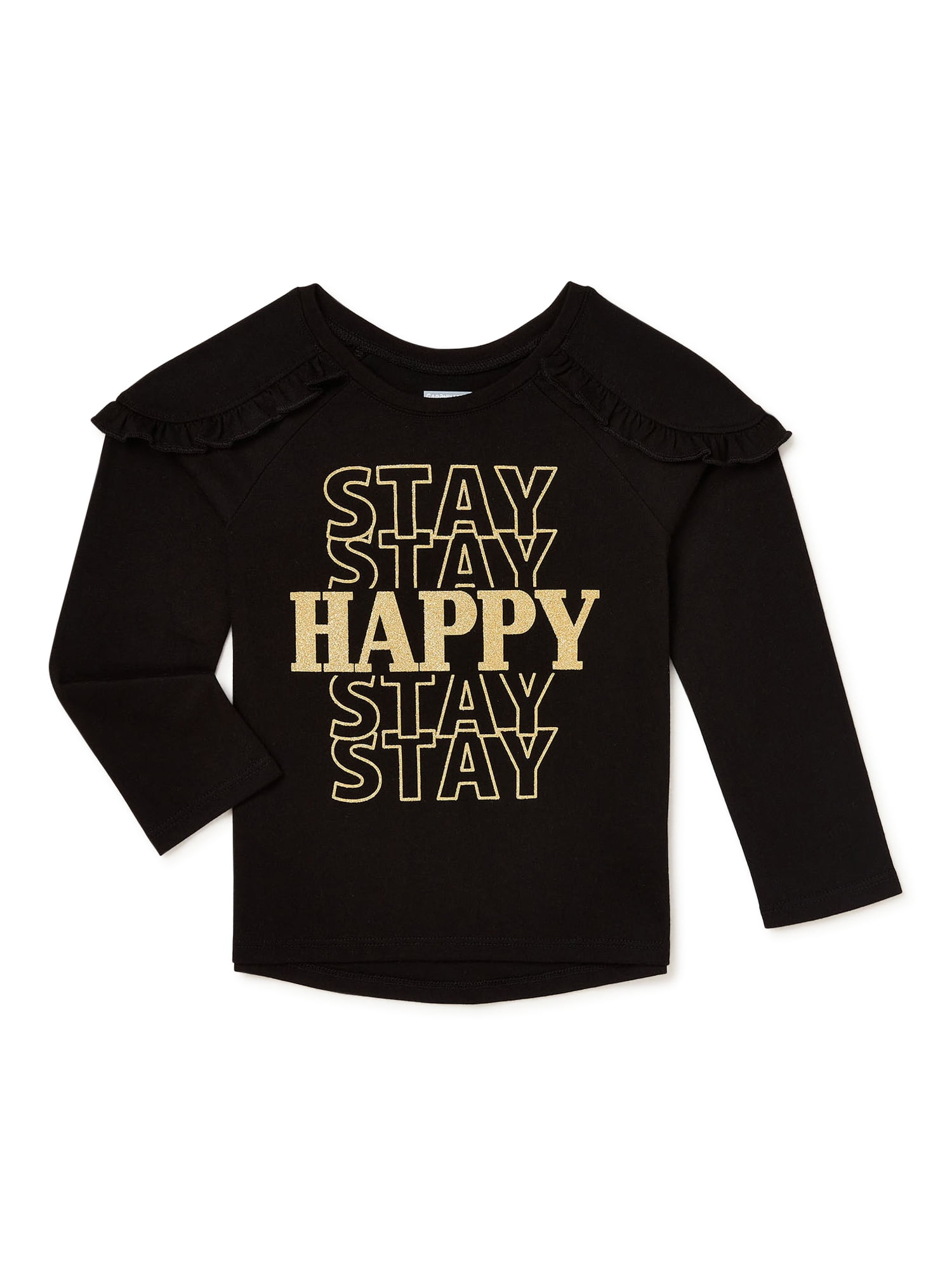 Details about   Garanimals Baby Toddler Girl Long Sleeve Shine Like A Star HI-LO Graphic Tee 5T 
