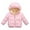 Pink, variant on REDARER Kids Hooded Puffer Coat, Thick Winter Jacket for Toddler Boys Girls, Warm Plush Outerwear for Baby,Size:12-18 Months