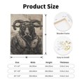 thumbnail image 2 of Sikiie Vintage Ram Pilot Print Canvas Decorative Hanging Painting, Anti-shrinkage Hanging Frame, Suitable for Home, Office Wall Decorations, 2 of 6