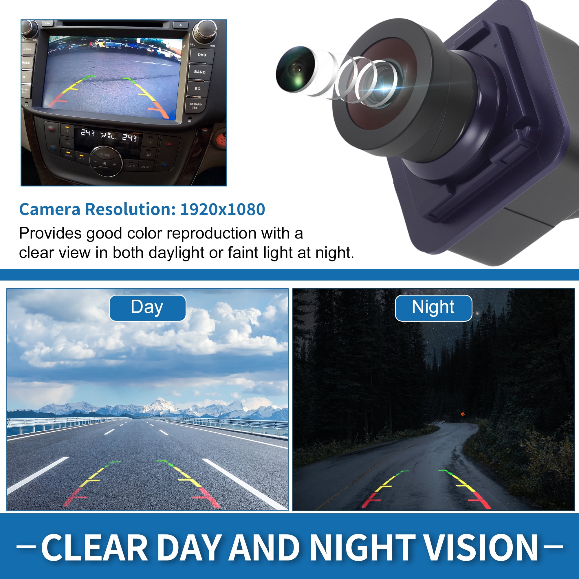 Unique Bargains Rear View Camera for Lincoln Navigator Aviator Explorer Park Assist Backup