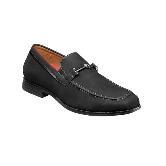 Stacy Adams Richardson Moc Toe Bit Slip On Shoes Black 25746-001