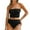 Black, variant on Uaswgudfs Women's Strapless One-Piece Swimsuit with High-Waisted Bottom for a Sleek and Sophisticated Beach Look Black L