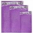 thumbnail image 3 of 30 Assorted, 4x8, 6x10, 8x12 Inch Colored Poly Bubble Mailers, All 3 Sizes, Self Sealing Padded Envelopes with Kiss Lip Stickers (Purple), 3 of 4