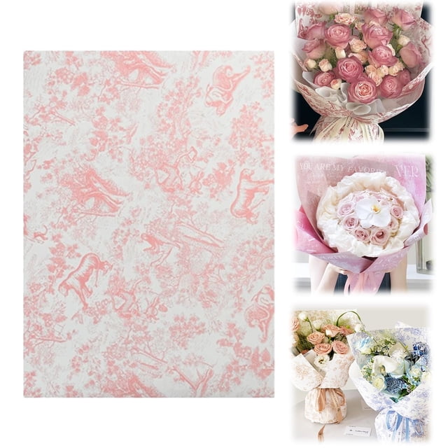 Cqxid Gift Wrapping Paper Under $10 Floral Wrapping Paper Mini Roll White Flowers Gift Wrap Paper For Birthday Wedding Wrapping