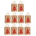 thumbnail image 4 of 10 Pieces Christmas Kraft Paper Gift Bags Gift Wrapping Bags for Party, 4 of 8