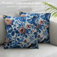 thumbnail image 3 of Nawypu Chinoiserie Pillow Cover Blue Birds Flowers Throw Pillow Covers Asian Traditional Pattern Blue and White Porcelain Color Pillowcase Cushion Covers for Sofa Couch Living Room, 3 of 5