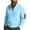 Blue, variant on 2025 Men's Cable Knit Pullover Sweater Casual Long Sleeve Stand Collar Quarter Button Elbow Patches Knitted Sweaters Khaki XL