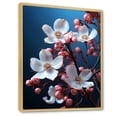 thumbnail image 2 of Designart "Cosmic Whispers Among Pink And White Dogwood" Dogwood Floater Framed Canvas Wall Art, 2 of 5