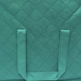 thumbnail image 2 of Foldable Fabric Storage Organizer Bag 3 Sectional 24x14x11in (Pack of 2, Teal), 2 of 4