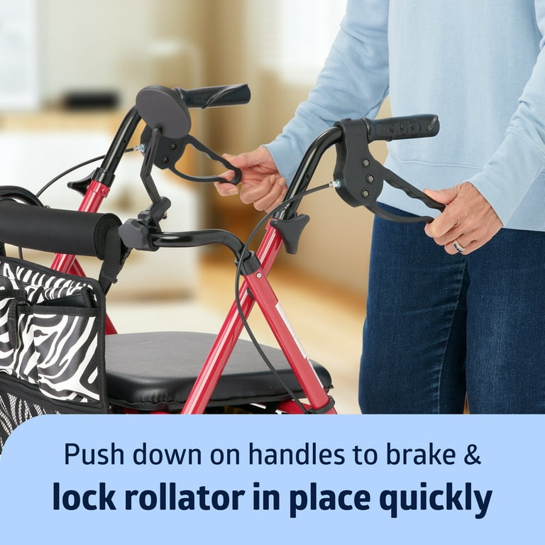 ٩( ᐛ )و Standard Two Button Folding Walker With 5