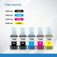 thumbnail image 4 of Compatible T49M Sublimation Ink Replacement for T49M1 T49M2 T49M3 T49M4 Autofill T49M Ink Bottles for SureColor F170 F570 Sublimation Printer, 5-Pack (2 Black 1 Cyan 1 Magenta 1 Yellow), 4 of 5