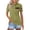 Army Green, variant on 250th Anniversary Polo Shirt for Women 1776-2026 - Patriotic USA Flag Graphic Short Sleeve Collared Top - Casual Button-Up Tee with Side Slits for Independence Day Red L