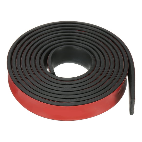 Uxcell 10Ft Weather Stripping Door Seal, 1-1/5"W x 1/8"T Rubber Adhesive Seal Strip