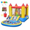 thumbnail image 1 of Gymax Inflatable Bounce House w/ Splash Pool Water Slide & Bouncy Area for Kids, 1 of 10
