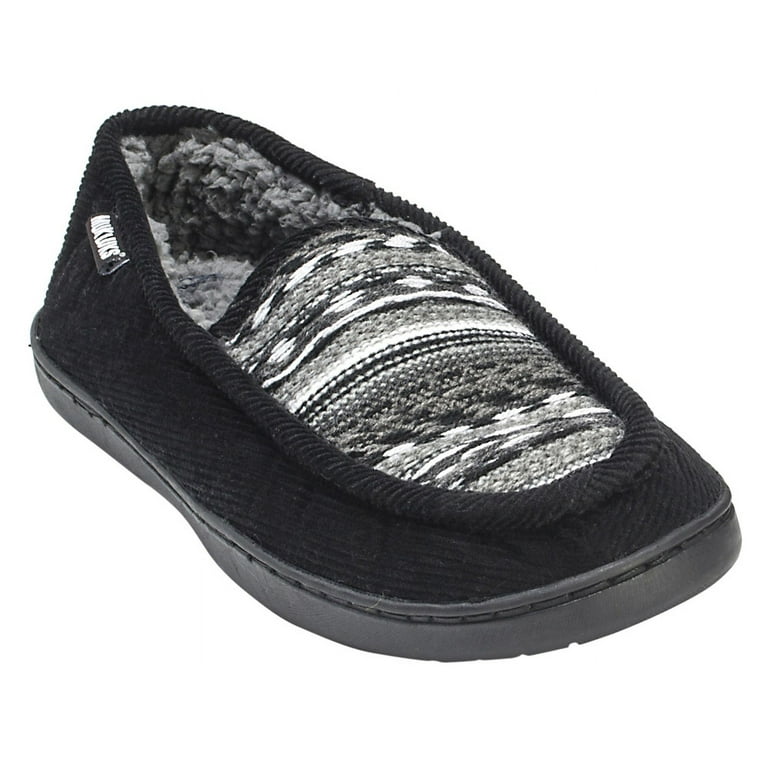 Muk Luks Henry Men s Corduroy Slippers House Shoes Faux Fur Lined