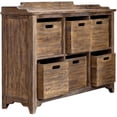 thumbnail image 6 of Uttermost Ardusin 6-Cubby Wood Hobby Cupboard in Driftwood and Gray Wash, 6 of 6