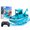 Blue, variant on Remote Control Boat, 2.4GHz Mini Dual Propeller RC Rescue Tugboat with Lights & Trim Control, High & Low Speed RC Toy Boat for Pool, Pond, Lake, Aquarium