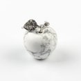 thumbnail image 4 of 30mm Howlite Stone Carved Apple Statue Desk Decor Collectible Figurine, 4 of 5