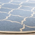 thumbnail image 3 of Safavieh Linden Ognena Geometric Indoor/Outdoor Area Rug, Blue/Creme, 6'7" x 6'7" Round, 3 of 8