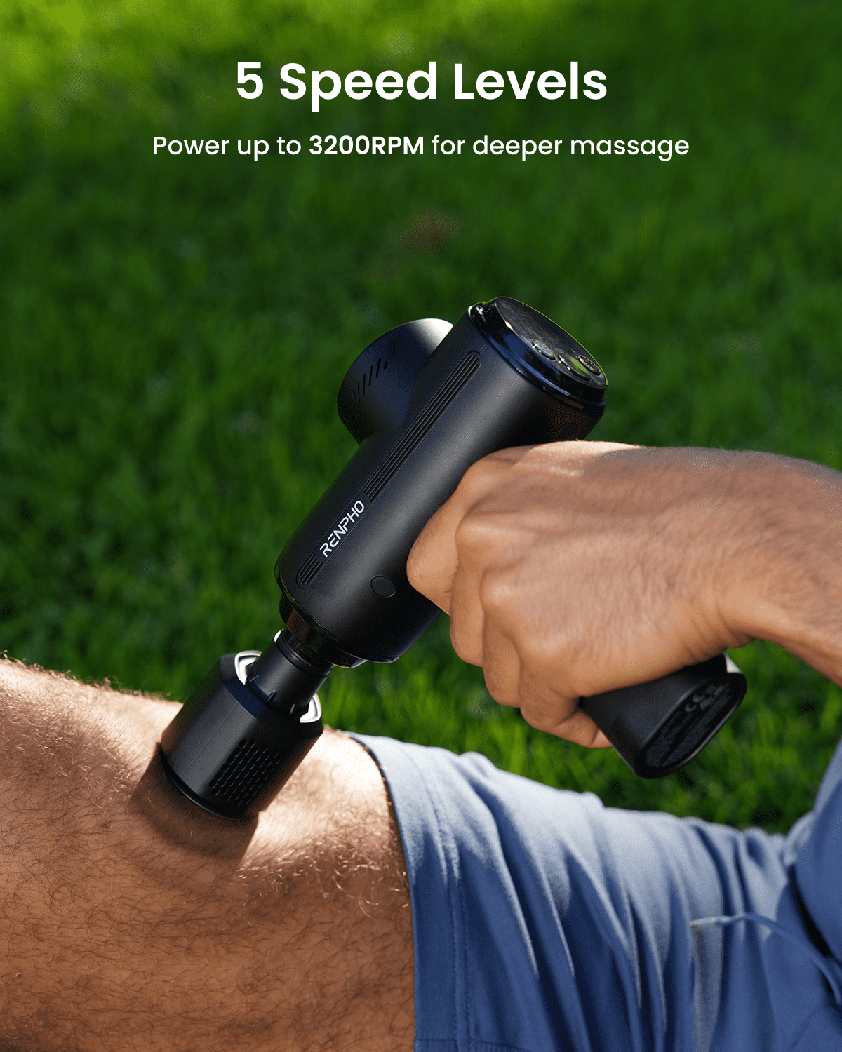 RENPHO Massage Gun with Heat and Cold, Gifts for Women Men Mom Dad, [2026 Upgraded] Deep Tissue Handheld Neck Massager, Massage Gift for Men Women