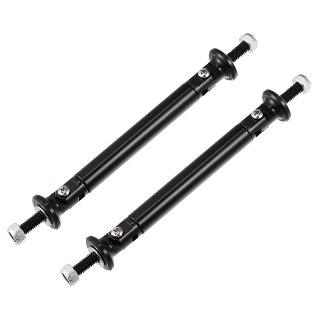 Unique Bargains 1pair 75mm 2.95' Splitter Support Rods Adjustable Front Rear Bumper Lip Splitter Strut Rod Tie Support Bars Black