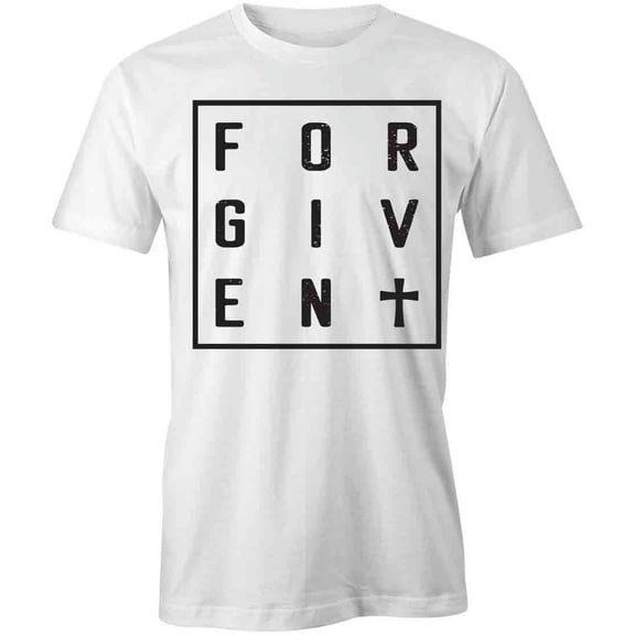 Forgiven T-Shirt | Religious Christian White Tee Gift