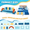 thumbnail image 2 of Sofá de juego modular para niños, 22 unidades, diseño oceánico, con espuma, 2 of 8