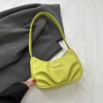 thumbnail image 4 of Bolsos Hobo para mujer Bolsos de moda ligeros Bolso de mano sólido (Verde), 4 of 6